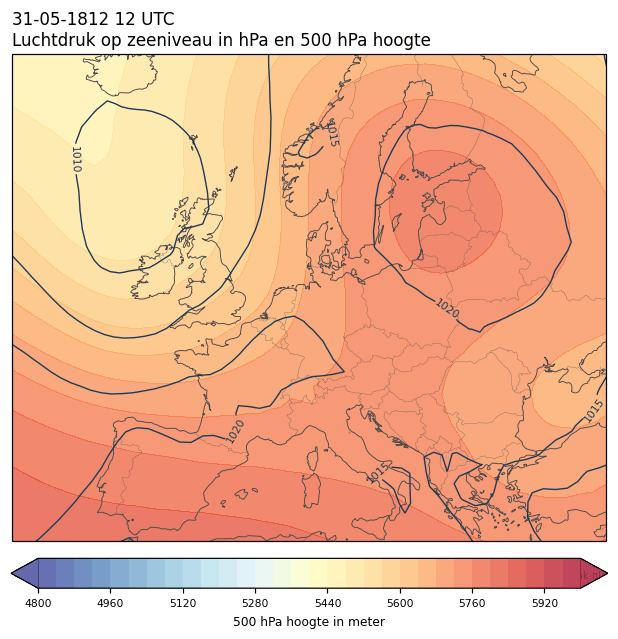 Weerkaart van 31 mei 1812 om 12 UTC