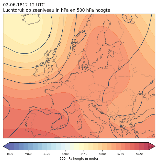Weerkaart van 2 juni 1812 om 12 UTC