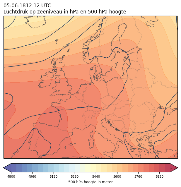 Weerkaart van 5 juni 1812 om 12 UTC