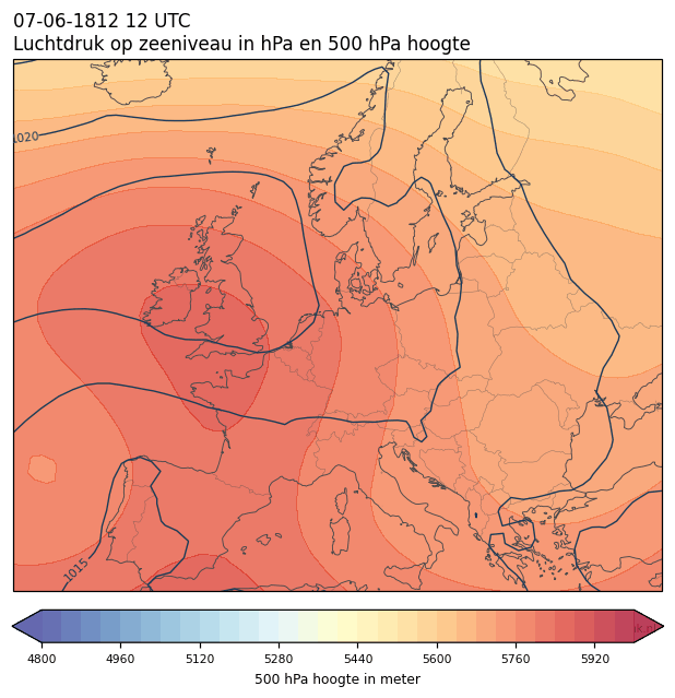 Weerkaart van 7 juni 1812 om 12 UTC