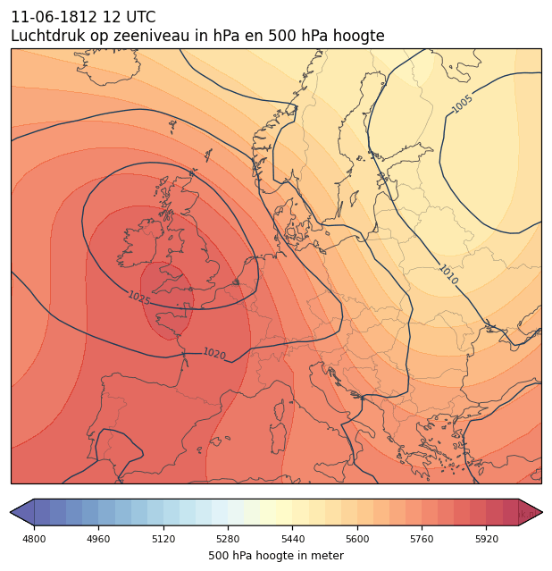 Weerkaart van 11 juni 1812 om 12 UTC