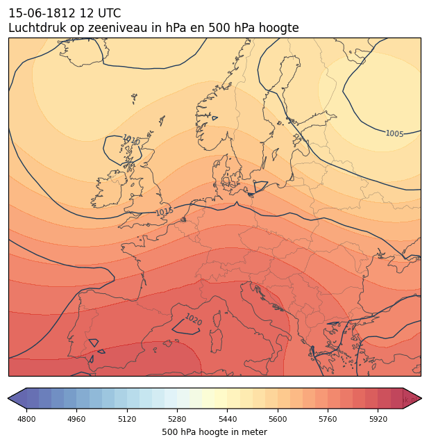 Weerkaart van 15 juni 1812 om 12 UTC