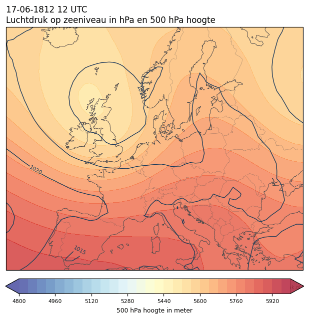 Weerkaart van 17 juni 1812 om 12 UTC
