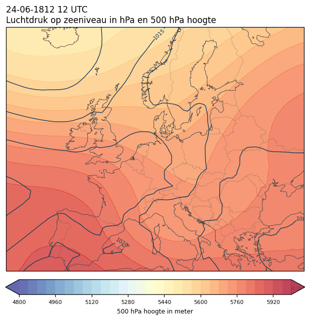 Weerkaart van 24 juni 1812 om 12 UTC