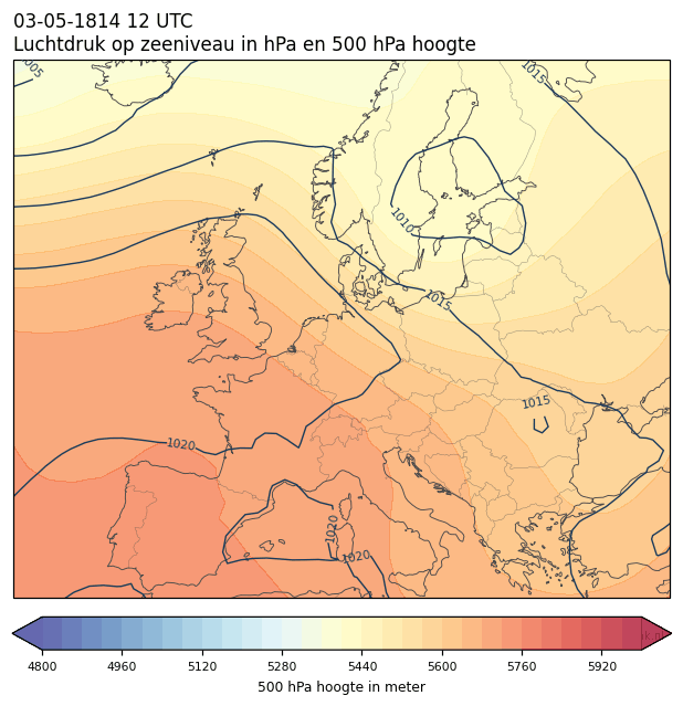 Weerkaart van 3 mei 1814 om 12 UTC