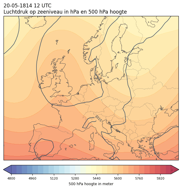 Weerkaart van 20 mei 1814 om 12 UTC