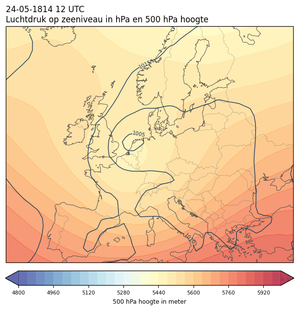Weerkaart van 24 mei 1814 om 12 UTC