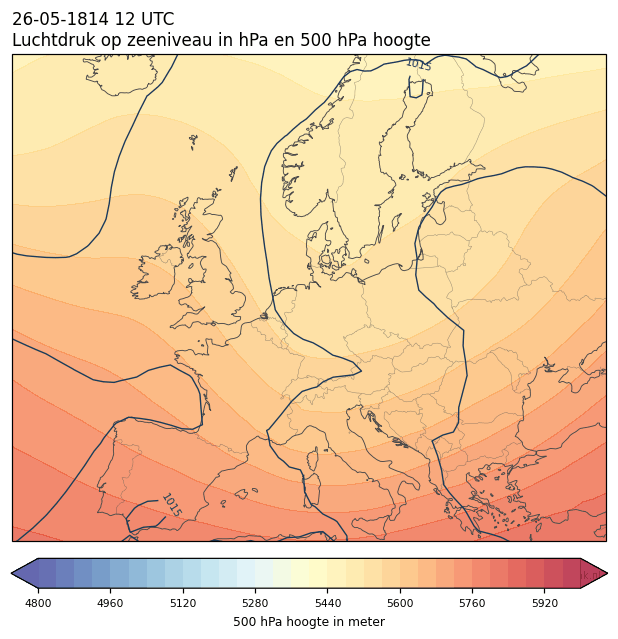 Weerkaart van 26 mei 1814 om 12 UTC