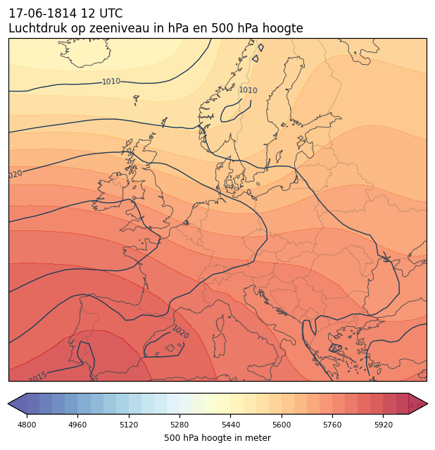 Weerkaart van 17 juni 1814 om 12 UTC