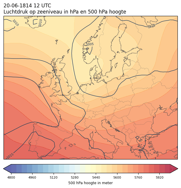 Weerkaart van 20 juni 1814 om 12 UTC