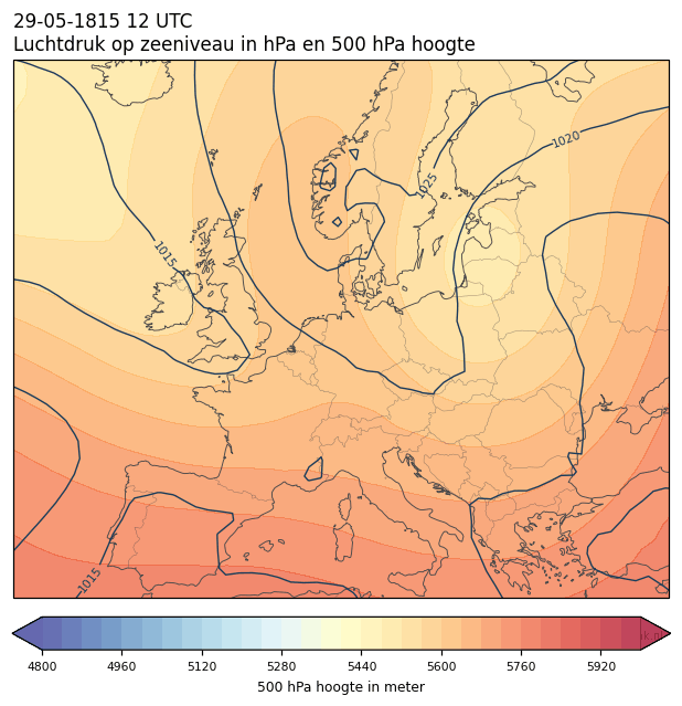 Weerkaart van 29 mei 1815 om 12 UTC
