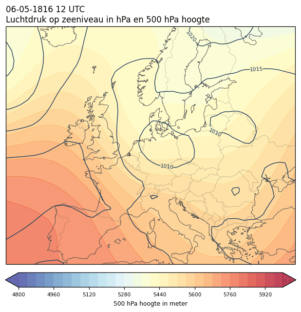 Weerkaart van 6 mei 1816 om 12 UTC