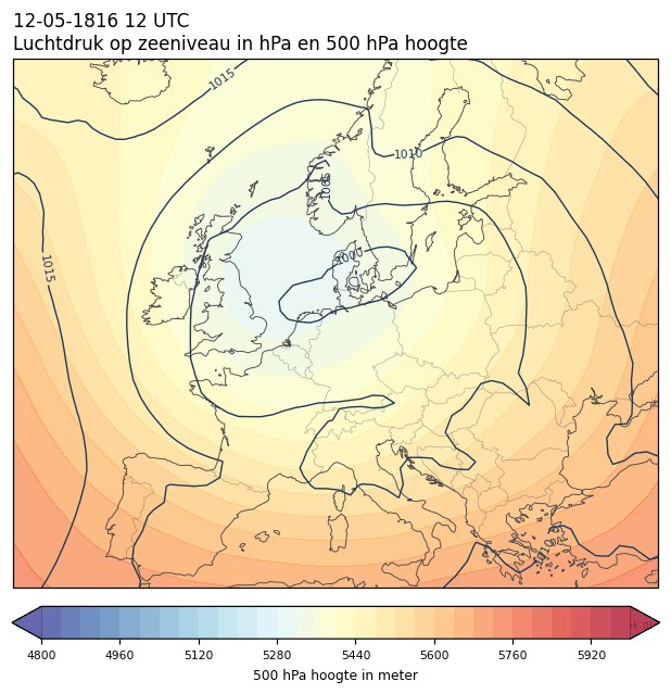 Weerkaart van 12 mei 1816 om 12 UTC