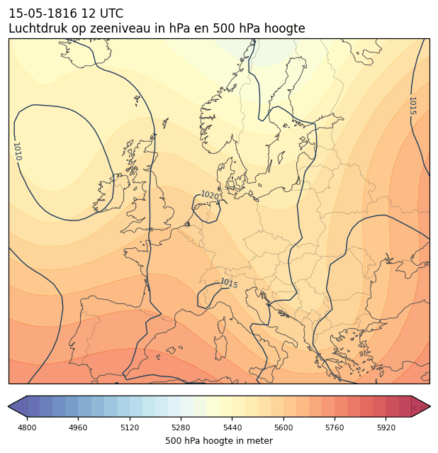 Weerkaart van 15 mei 1816 om 12 UTC