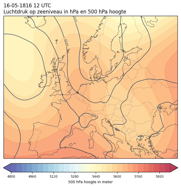Weerkaart van 16 mei 1816 om 12 UTC