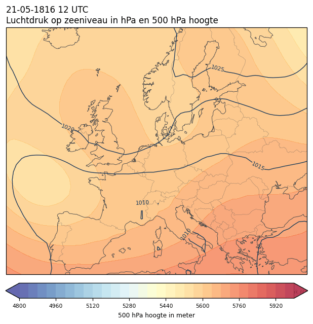 Weerkaart van 21 mei 1816 om 12 UTC