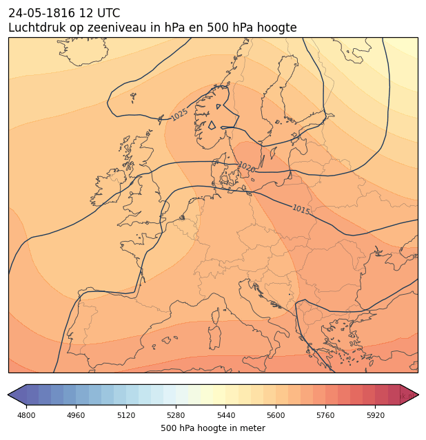 Weerkaart van 24 mei 1816 om 12 UTC