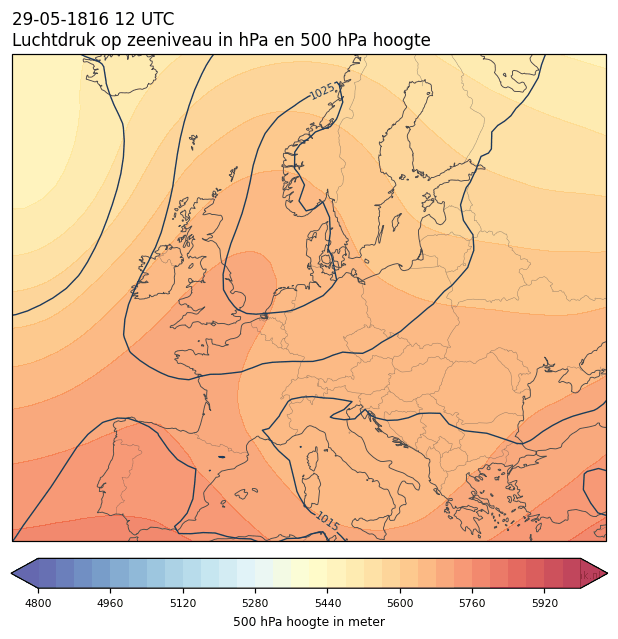 Weerkaart van 29 mei 1816 om 12 UTC