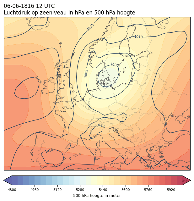 Weerkaart van 6 juni 1816 om 12 UTC