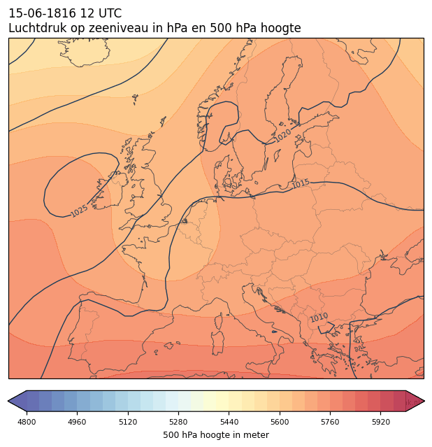 Weerkaart van 15 juni 1816 om 12 UTC