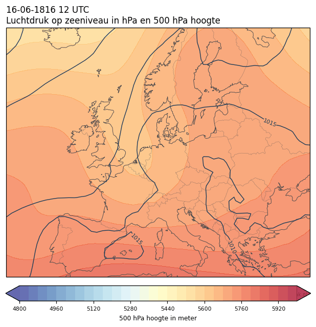 Weerkaart van 16 juni 1816 om 12 UTC
