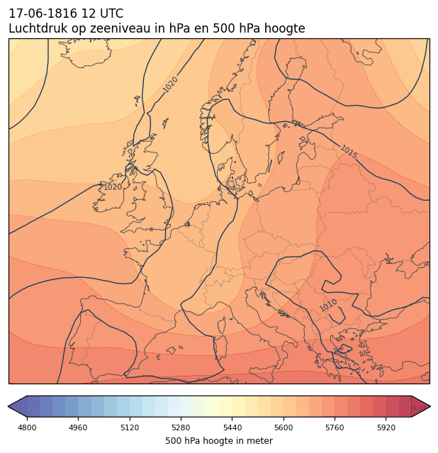 Weerkaart van 17 juni 1816 om 12 UTC