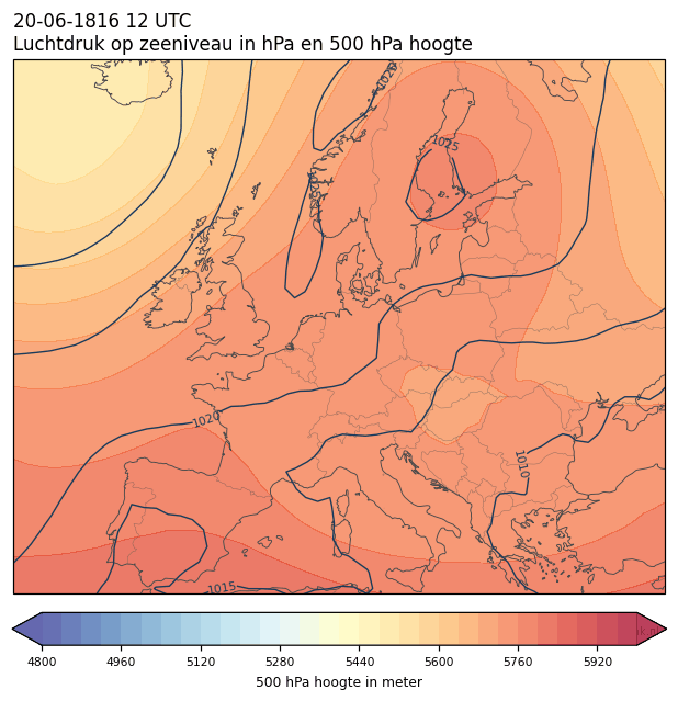 Weerkaart van 20 juni 1816 om 12 UTC