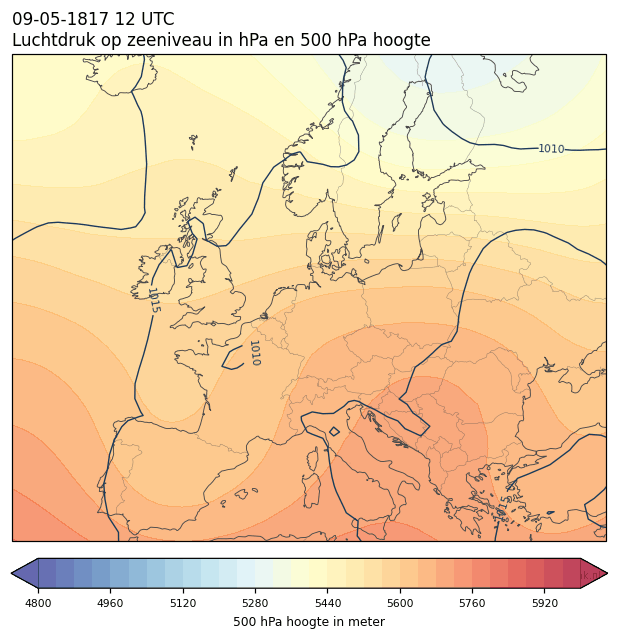 Weerkaart van 9 mei 1817 om 12 UTC