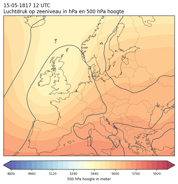 Weerkaart van 15 mei 1817 om 12 UTC