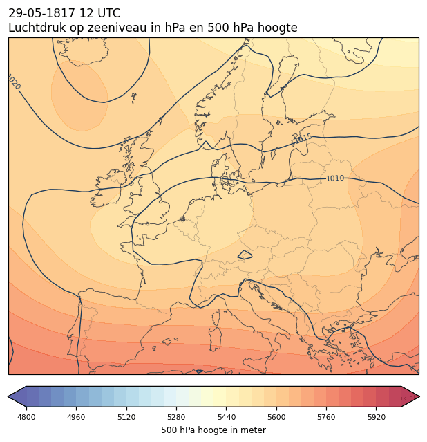 Weerkaart van 29 mei 1817 om 12 UTC
