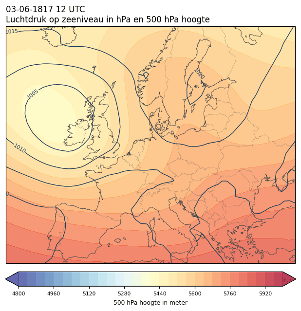 Weerkaart van 3 juni 1817 om 12 UTC
