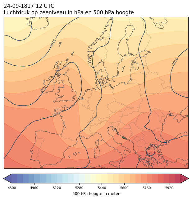 Weerkaart van 24 september 1817 om 12 UTC