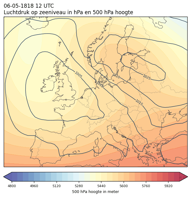 Weerkaart van 6 mei 1818 om 12 UTC