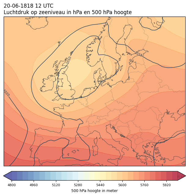 Weerkaart van 20 juni 1818 om 12 UTC