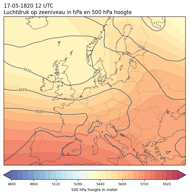 Weerkaart van 17 mei 1820 om 12 UTC