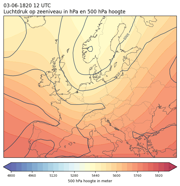 Weerkaart van 3 juni 1820 om 12 UTC