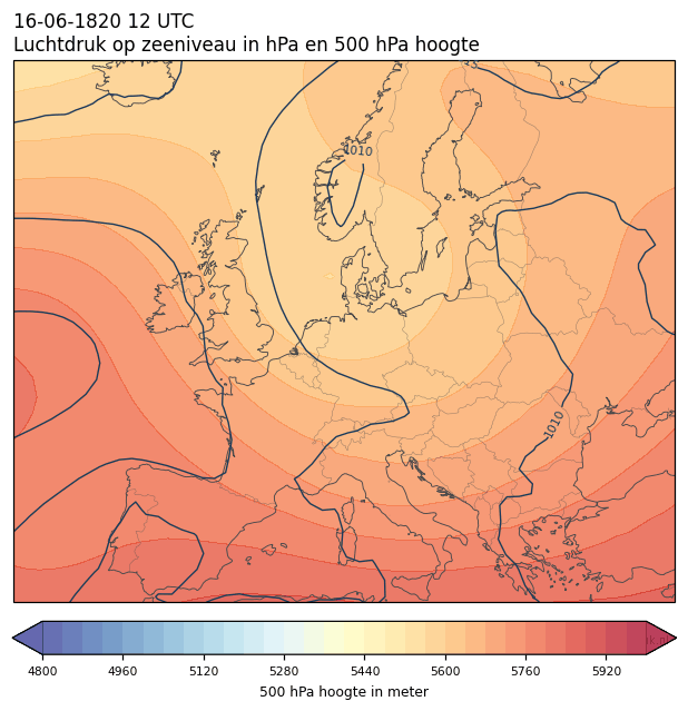 Weerkaart van 16 juni 1820 om 12 UTC