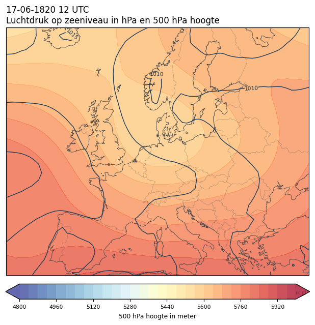 Weerkaart van 17 juni 1820 om 12 UTC