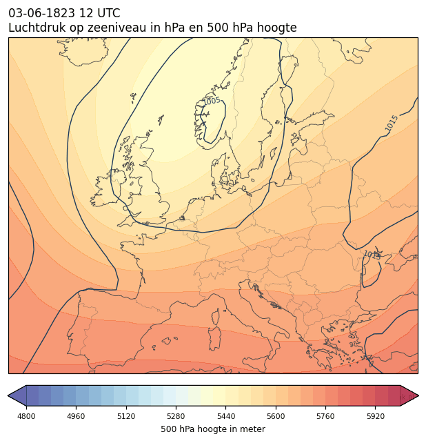 Weerkaart van 3 juni 1823 om 12 UTC