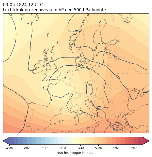 Weerkaart van 3 mei 1824 om 12 UTC