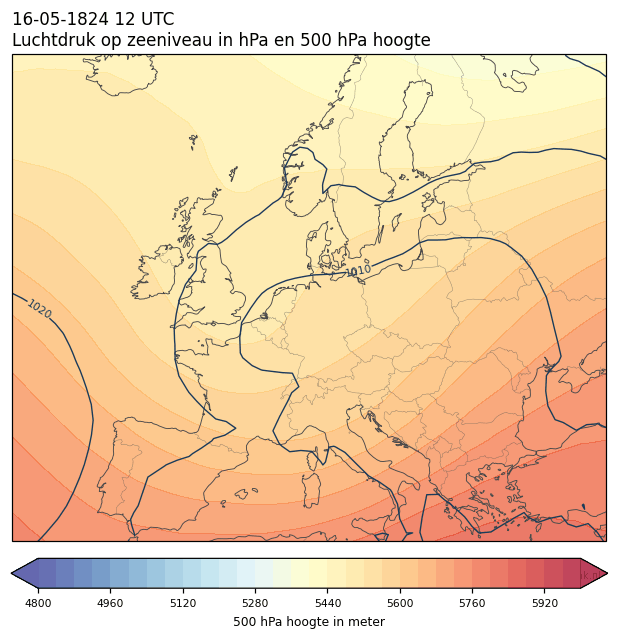 Weerkaart van 16 mei 1824 om 12 UTC