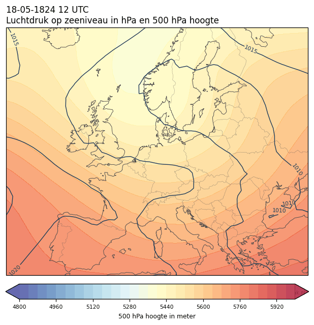 Weerkaart van 18 mei 1824 om 12 UTC