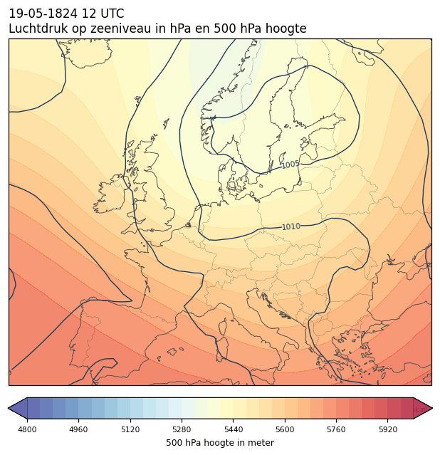 Weerkaart van 19 mei 1824 om 12 UTC