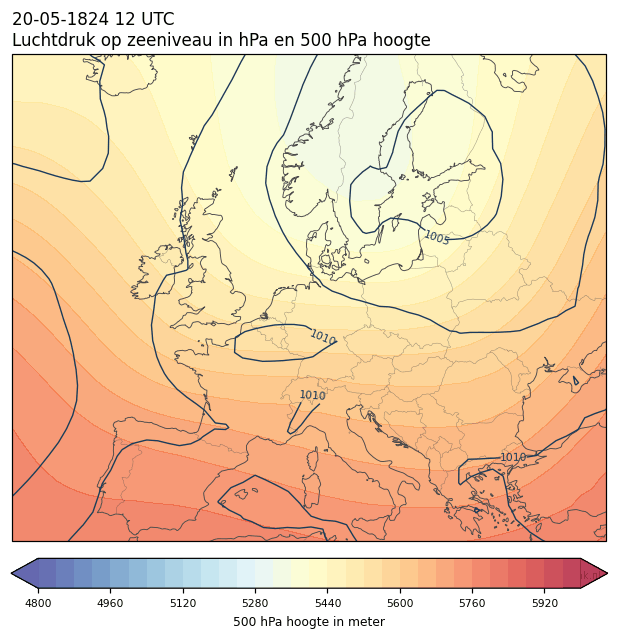 Weerkaart van 20 mei 1824 om 12 UTC