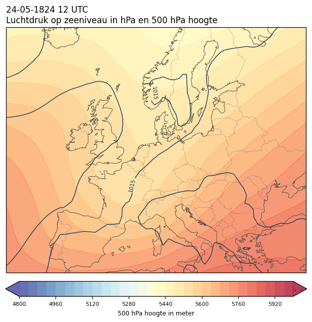 Weerkaart van 24 mei 1824 om 12 UTC