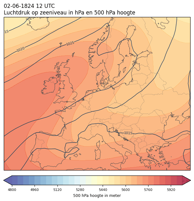 Weerkaart van 2 juni 1824 om 12 UTC