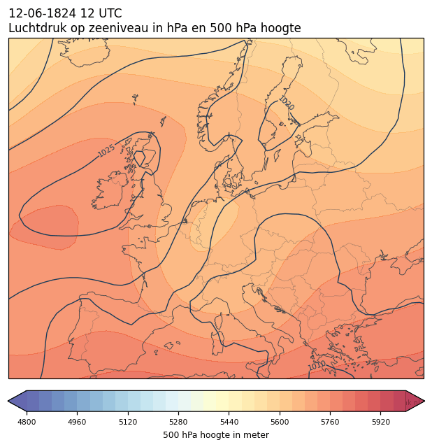 Weerkaart van 12 juni 1824 om 12 UTC