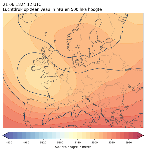Weerkaart van 21 juni 1824 om 12 UTC