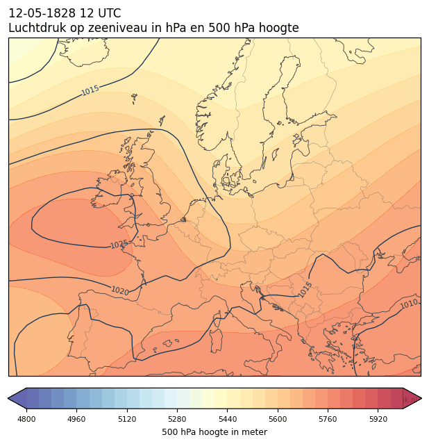 Weerkaart van 12 mei 1828 om 12 UTC