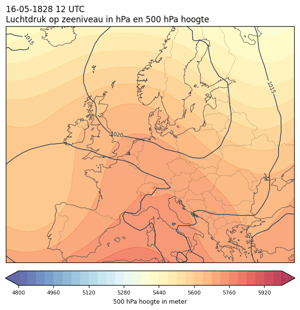Weerkaart van 16 mei 1828 om 12 UTC